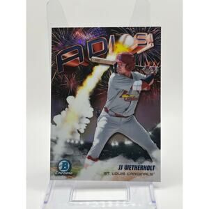 2025 Bowman Chrome JJ Wetherholt Adios Refractor St Louis Cardinals